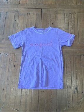 The Beaufort bonnet company magical embroidered lavender short sleeve tee shirt